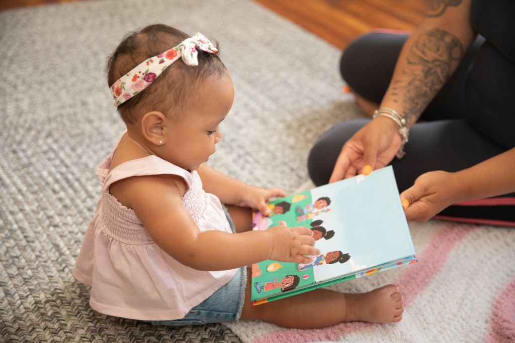 Baby with a book