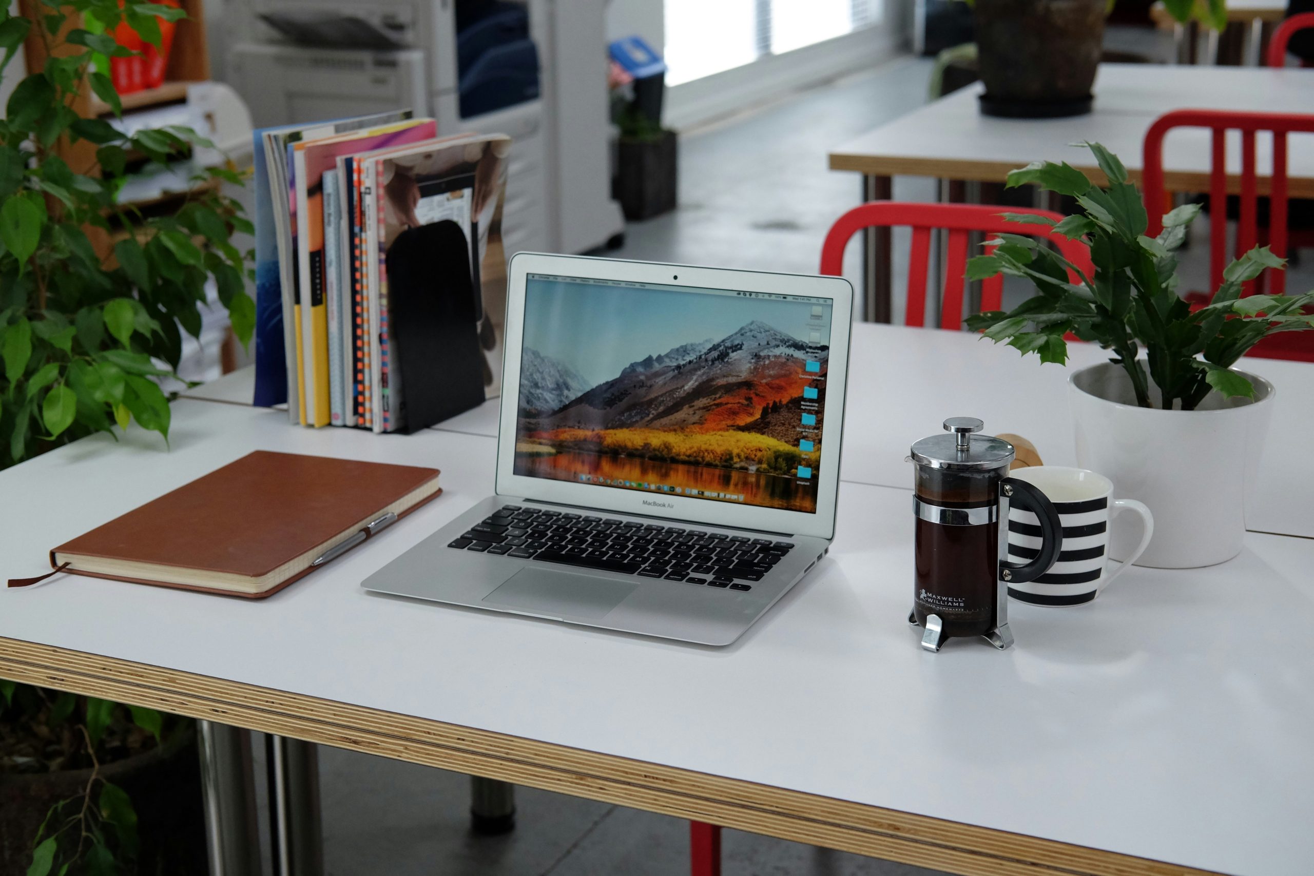 Workspace with a computer